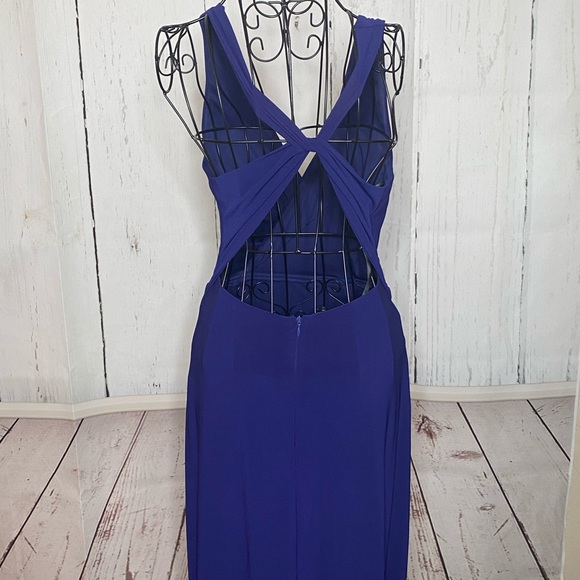 Elegant Navy Blue Dress - Picture 6 of 13